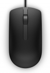 Juhtmega arvutihiir Dell MS116, juhtmega usb / ps/2, must