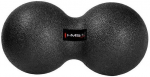 Massaažipall HMS Double Massage Ball BLM02, must v., 8 cm