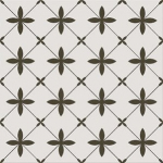 Plaadid, kivimassi Cersanit Patchwork Mirage 5901771052081, 29.8 cm x 29.8 cm, valge/must