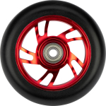 Rollerite lisavarustus, rattad Black Dragon Stunt Scooter Wheel Set Spoked Alu, must/punane, 2 tk