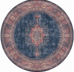 Vaip Conceptum Hypnose Blues Chenille AL 26, mitmev&auml;rviline, 150 cm x 150 cm