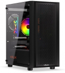 Arvuti korpus Krux Scor, l&auml;bipaistev v./must v.