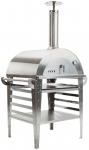 Puuk&uuml;ttega pizzaahi koos alusega GrillSymbol Pizzo-set-inox, 100 cm x 81 cm x 182 cm