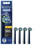 Elektrilise hambaharja otsik Oral-B Cross Action, must v., 4 tk