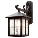 &Otilde;ue seinavalgusti Elstead Lighting Winchester 1, 60W, E27, IP23, must v., 18.5 cm x 40 cm