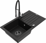 K&ouml;&ouml;givalamu koos kraaniga Mexen Pablo Aster, graniit, 75.2 cm x 43.6 cm x 16.1 cm, must/kroom