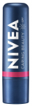 Huulepalsam Nivea Caring Beauty, 4.8 g, tumeroosa v., pink