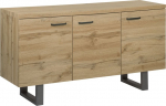 Kummut Beliani Timber, must v./pruunikas v., 79 cm x 140 cm x 42 cm