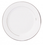 Taldrik magustoidu Ambition Aura Silver, &Oslash; 27 cm, valge/h&otilde;be