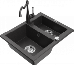 K&ouml;&ouml;givalamu koos kraaniga Mexen Carlos, vaik/graniit, 58.2 cm x 47.5 cm x 17.7 cm, graniit