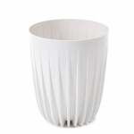 Lillepott Lamela Mira 906-05, plastik, valge v.