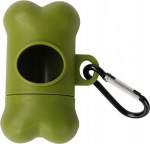 Alus koera v&auml;ljaheitekottide jaoks Bone, 8 cm x 5 cm roheline