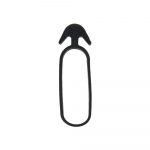 Taimede kinnitusr&otilde;ngad Bradas Anchor Rubber Tie Vmq, 3 cm x 0.4 cm, 3 cm, kumm, must