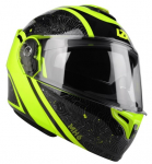 Mootorratta kiiver Lazer MH-6, M, must/kollane