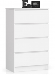 Kummut Akord Furniture Factory K60, valge v., 99 cm x 60.4 cm x 40 cm