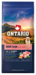 Kuiv koeratoit Ontario Large Weight Control Turkey and Brown Rice, kalkun, 12 kg