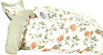Voodipesukomplekt SBA-054, valge v./roosa v., 70 x 80 cm, 160 x 200 cm