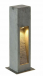 Vabalt seisev v&auml;lisvalgusti SLV Arrock Stone, 9W, LED, IP55, hall v., 17 cm x 50 cm