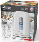 Elektriline veekeetja Adler AD 1380w, 1 l, valge v.