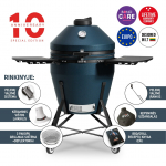 Grill Kamado Bono GRANDE EVO 25, navy blue matte v., 80 cm