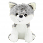 Pehme m&auml;nguasi hunt Lean Toys 22169, valge v./hall v., 20 cm