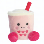 Pehme m&auml;nguasi Aurora Palm Pals Boba Tea, roosa v., 11 cm