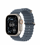 Kahjustatud pakendiga toode. Nutikell Apple Watch Ultra 3 GPS + Cellular 49mm MEWH4ET/A, natural titanium korpus anchor blue ocean rihmaga