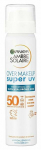 P&auml;evituse hooldussprei tooted n&auml;ole Garnier Ambre Solaire Over Makeup SPF50, 75 ml