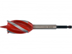 Spiraalne puitpuur Yato, puit, keermega, hex 1/4, 32 mm x 16.5 cm