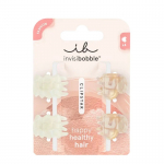 Juukseklamber, komplekt Invisibobble Clipstar Petit Rainbow XS, pruun v./valge v., 4 tk
