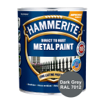 Emailv&auml;rv, korrosioonivastane metallkonstruktsioonidele Hammerite Smooth, l&auml;ikiv, 2.5 l, tumehall v.