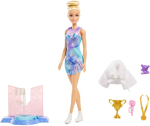 Nukk aksessuaaridega Mattel Barbie You Can Be Anything Ice Skating JKB48, 30 cm, mitmev&auml;rviline