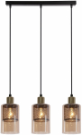 Valgusti lagi Candellux Lighting Cabi 33-51455, E14, 3 x 40 W, merevaigu-kollane v. / must v.