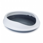 Raamiga kassitualett Beeztees 400485, valge v./hall v., avatud, 45 cm x 55 cm x 15.5 cm