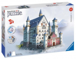 3D-pusle Ravensburger Neuschwanstein Castle 125739, 40 cm x 22.5 cm, 216 tk, mitmev&auml;rviline