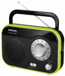 Kaasaskantav raadio Sencor SRD 210 BGN, must v./roheline v.