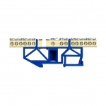 Klemmliist Pawbol LZU, DIN, 7x16/6x16 mm&sup2;, sinine v.