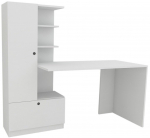 Kirjutuslaud koos kapiga Kalune Design Domingos, valge v.