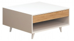 Kohvilaud Kalune Design Silla, tamm v./valge v., 80 cm x 80 cm x 40 cm