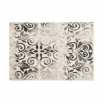 Vaip Domoletti Lotto, kreemjasvalge/hall, 235 cm x 160 cm