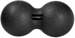 Massaažipall HMS Double Massage Ball BLM02, must, 12 cm
