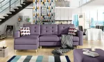 Nurgadiivan Asgard L Soro 65, Zigzag 60, violetne v., 162 x 248 cm x 93 cm