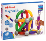 Magnetkonstruktor Miniland Magnetics 94105, 36 tk, mitmev&auml;rviline