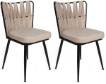 Toolide komplekt Kalune Design Kubakly 221 V2 974NMB1681, must v./kreemjasvalge, 43 cm x 43 cm x 82 cm, 2 tk