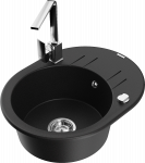 K&ouml;&ouml;givalamu Mexen Kevin, graniit, 58.6 cm x 45.8 cm x 18 cm, must/kroom