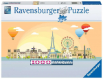 Pusle Ravensburger Panoramic Paris 17393, 37.5 cm x 98 cm, 1000 tk, mitmev&auml;rviline