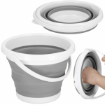 Toidu s&auml;ilitamise konteiner Springos HA5095, 5 l, valge v./hall v.