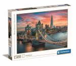 Pusle Clementoni London Twilight, 84.3 cm x 59.2 cm, 1500 tk, mitmev&auml;rviline
