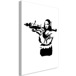 Reproduktsioon Artgeist Banksy Mona Lisa with Rocket Launcher, h-c-0149-b-a, 60 cm x 90 cm