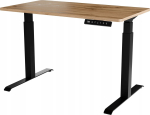 Arvutilaud reguleeritava k&otilde;rgusega Cama Meble Moon, 121 cm x 67 cm, 72 - 120 cm, must v./wotan tamm v.